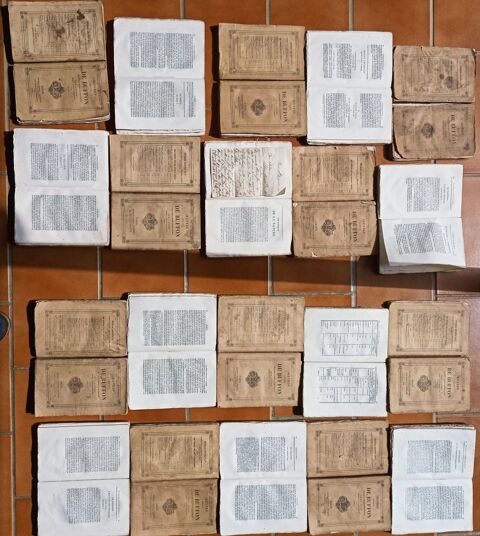 OEUVRES COMPL�TES DE BUFFON  en 20 volumes broch�s -1833-1834- 140 Saint-Pierre-de-Lages (31)