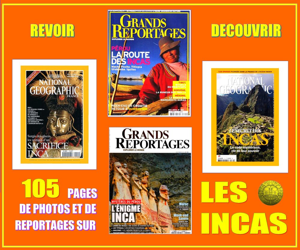 LES INCAS - civilisation - P&Eacute;ROU / prixportcompris Livres et BD
