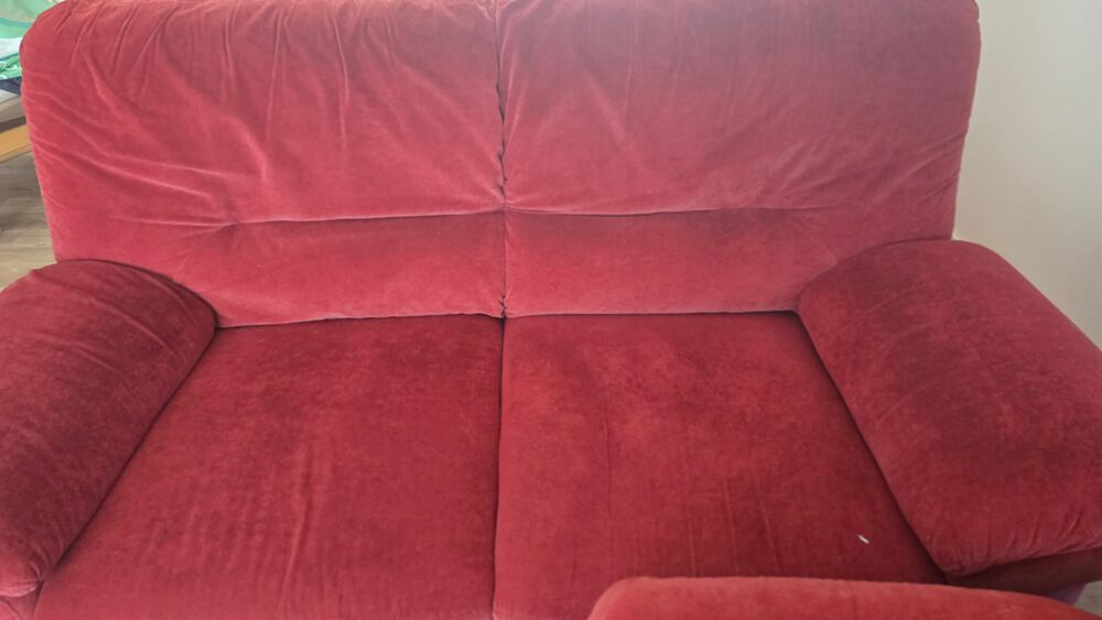 Magnifique Lot de Canap&eacute;s Rouge en Tissu* ? Meubles
