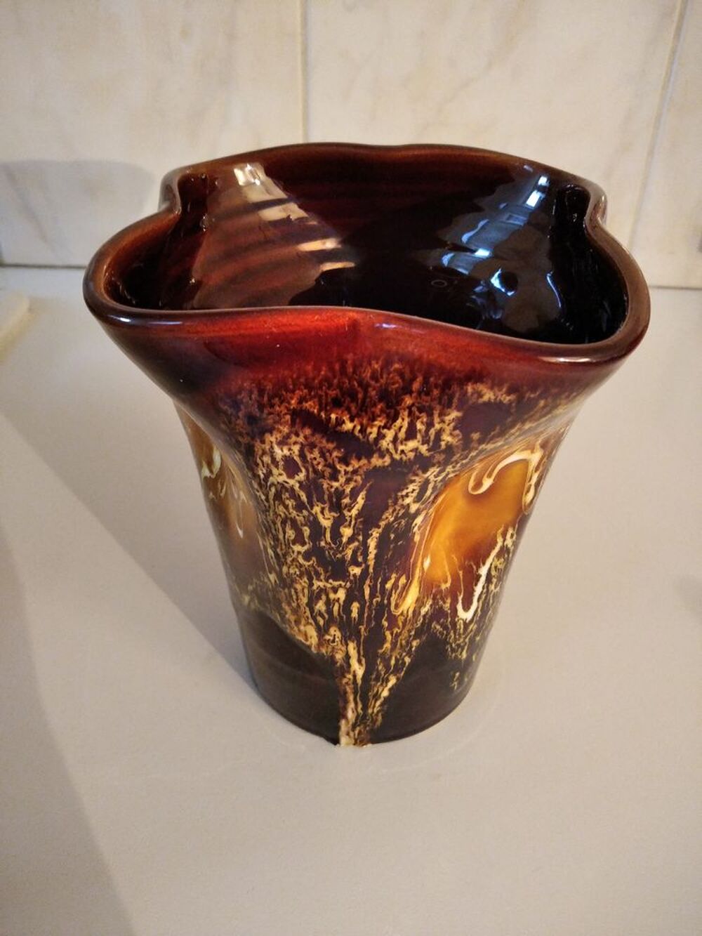 Vase vintage Vallauris D�coration