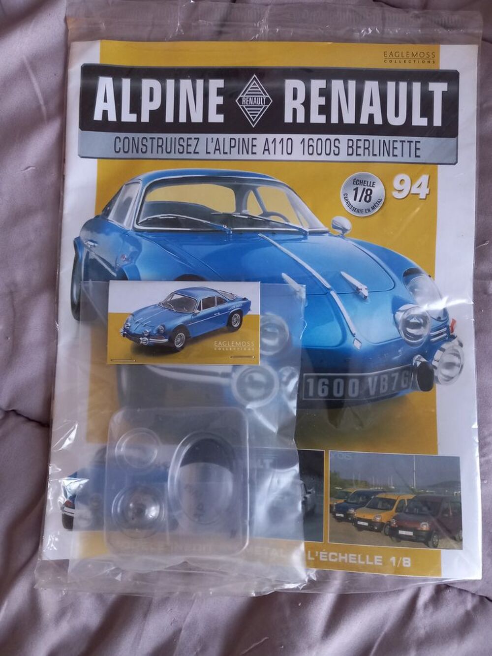 MAQUETTE DE VOITURE A MONTER,TOUT M&Eacute;TAL,ALPINE RENAULT A110 