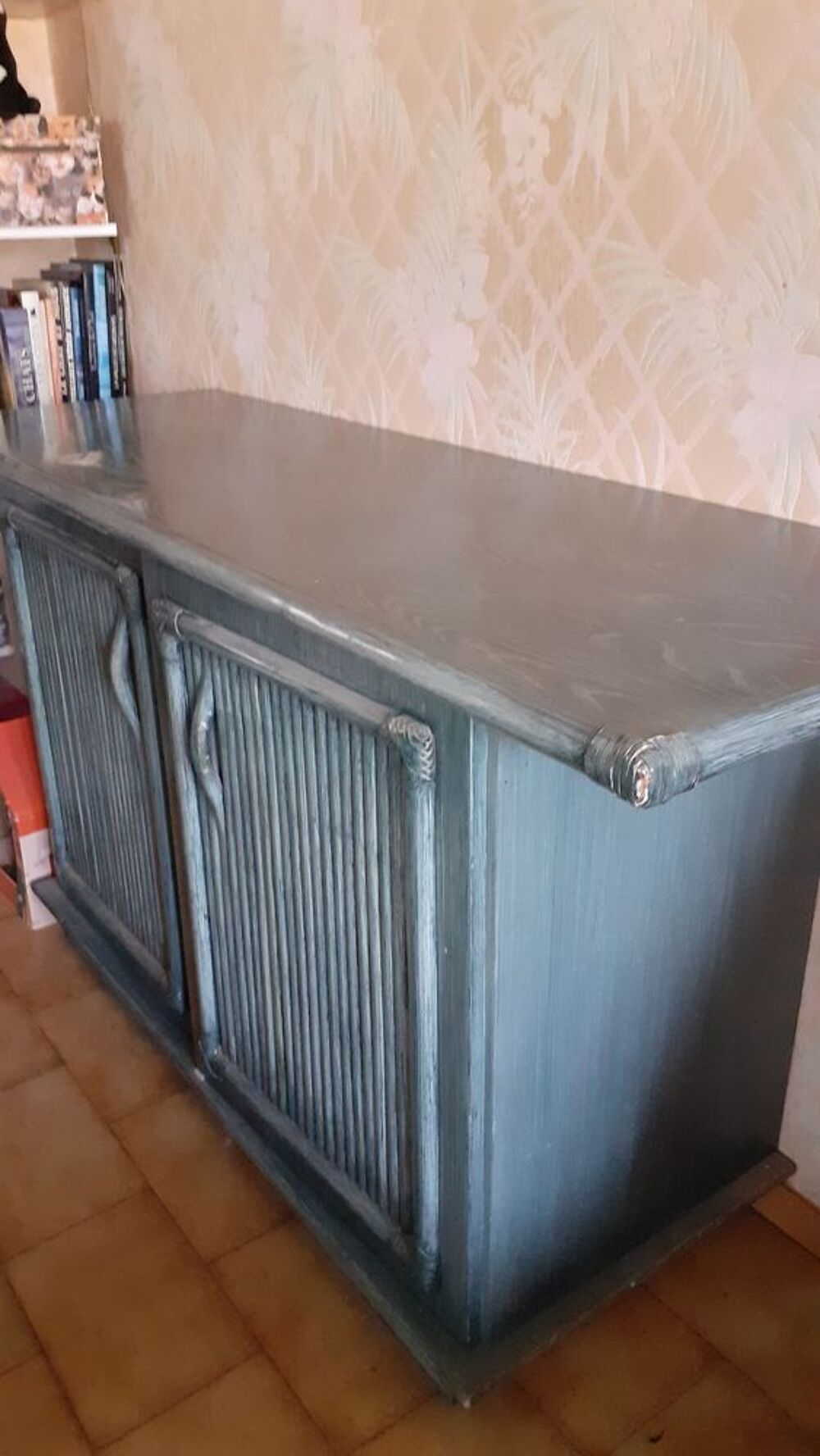 Buffet rotin vert Meubles