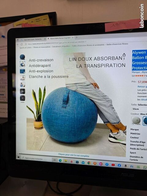Ballon fitness de bureau ergonomique 15 Ussy-sur-Marne (77)