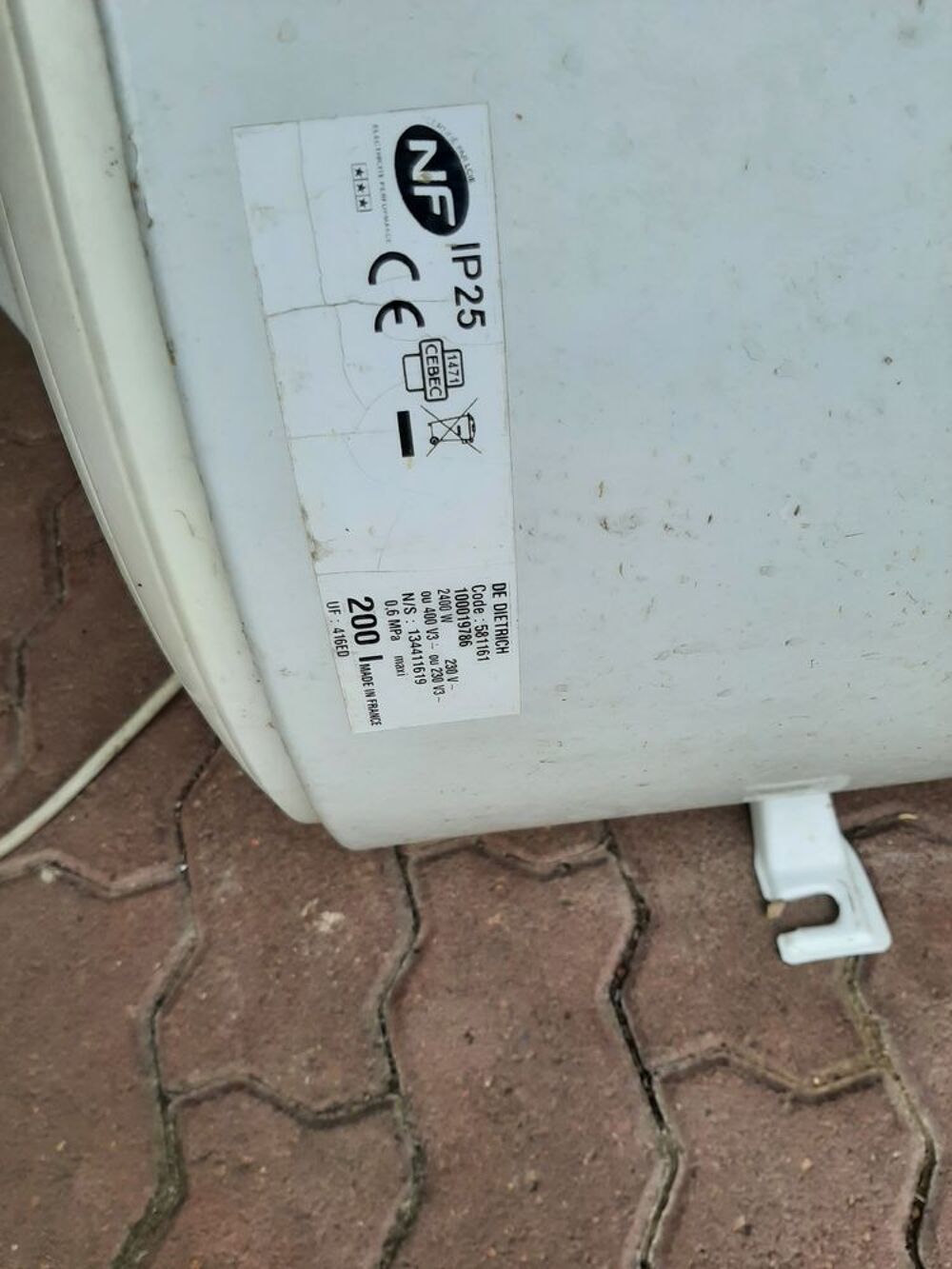 Chauffe eau &eacute;lectrique Electrom�nager