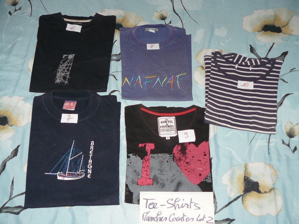 16 tee-shirts manches courtes lot 2 "bibi Vêtements