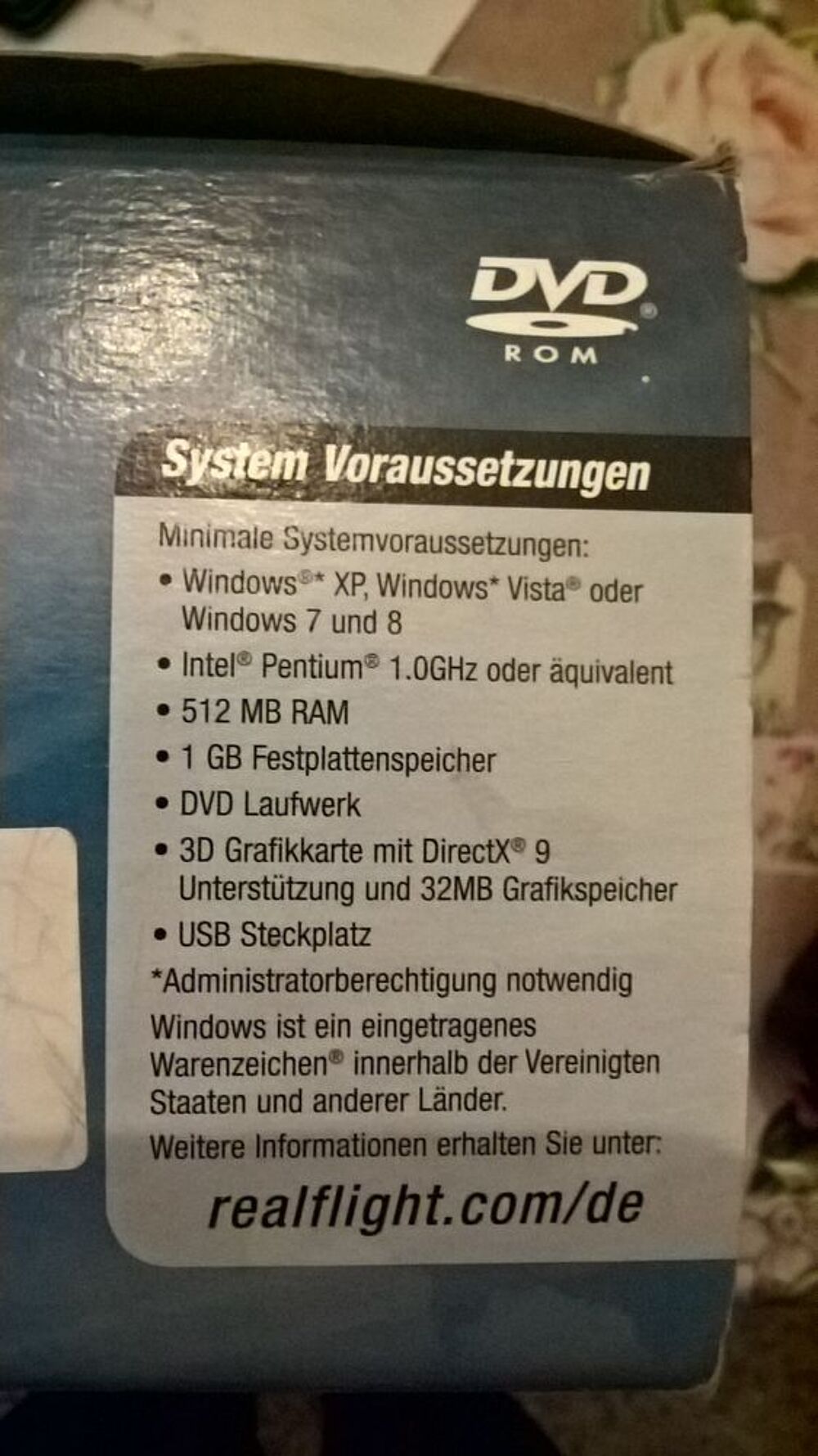 DVD SIMULATEUR DE VOL REALFLIGHT Consoles et jeux vidéos