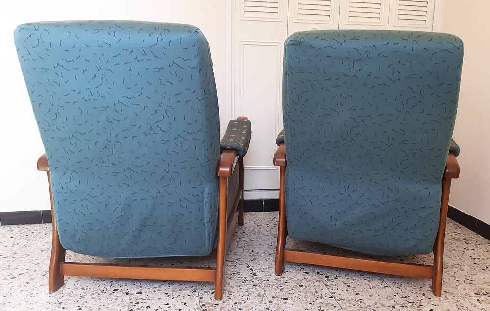 Fauteuil 'Relax' (Bois &amp; Tissu) Meubles