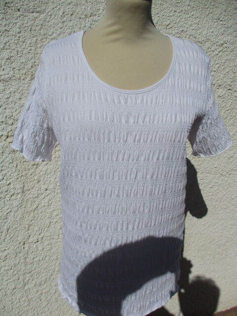 Tee-shirt Manches Courtes Blanc - Taille 46 - Marque : DAXON 3 La Fert-Alais (91)