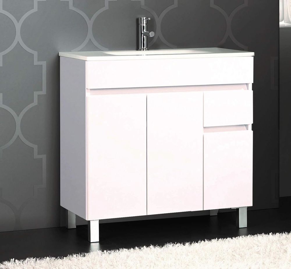  Meuble de salle de Bain avec vasque ( blanc ) Meubles