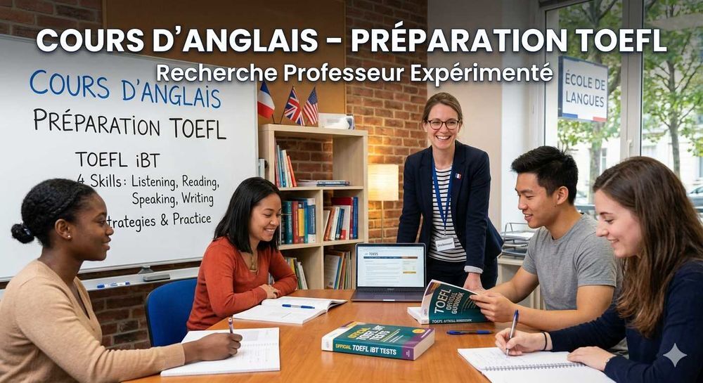   Recherche professeur d'anglais (TOEFL) 