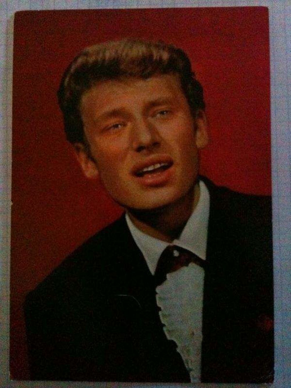3 cartes postales d&eacute;dicace originale Johnny Hallyday 1964 