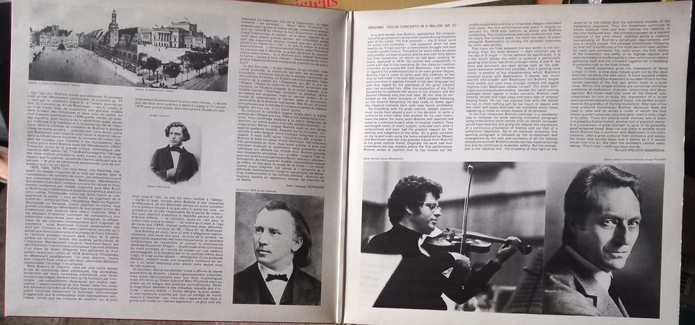 BRAHMS / CONCERTO POUR VIOLON / DISQUE VYNIL 33 TOURS CD et vinyles