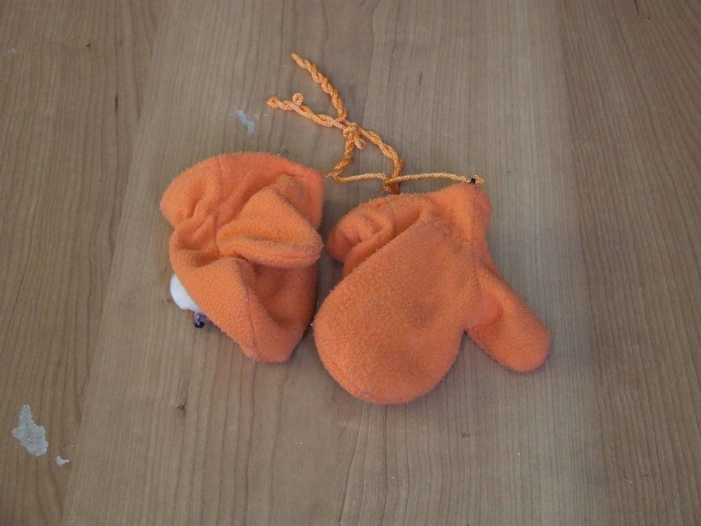 Moufles polaires orange, T. 6 12 mois Vêtements enfants