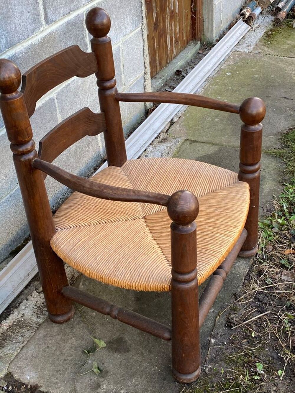 vos fauteuil ch&ecirc;ne paille bas Meubles