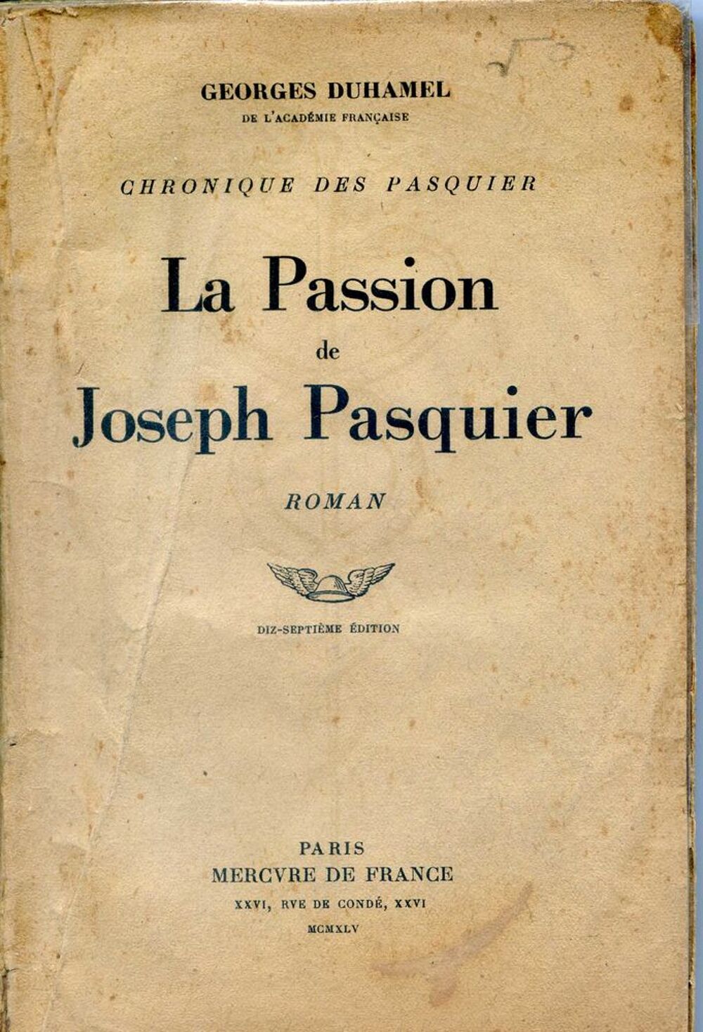 La passion de Joseph Pasquier, Livres et BD