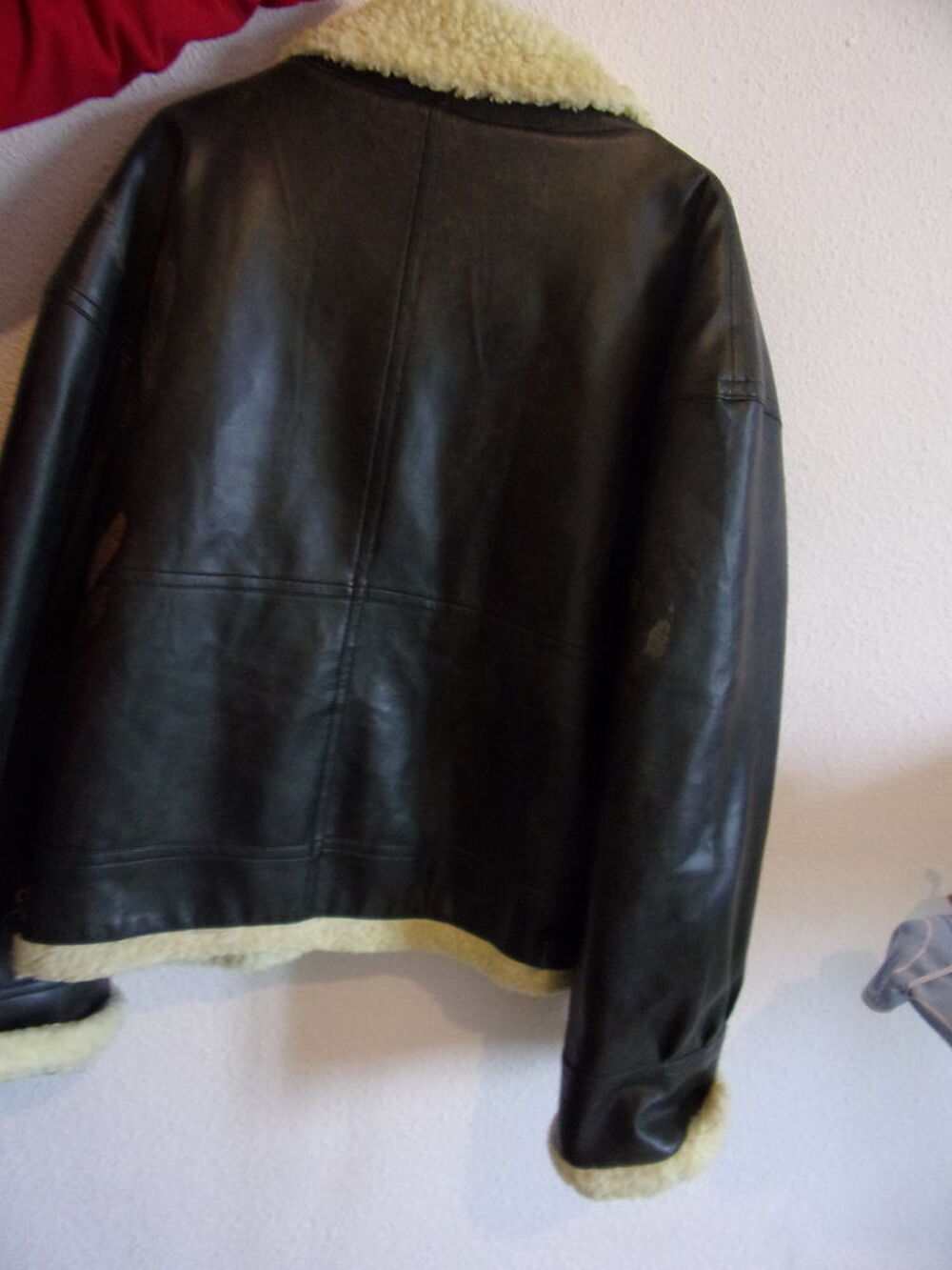 veste fourr&eacute;e aviateur, quasi neuve, taille xl, marron Vêtements