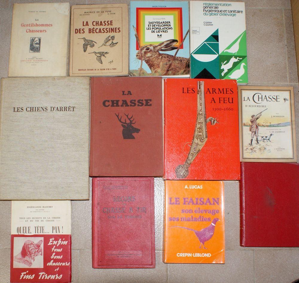 12 livres de chasse Livres et BD