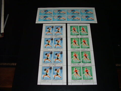 Timbres planches JO Melbourne et Mexico 2 Angers (49)