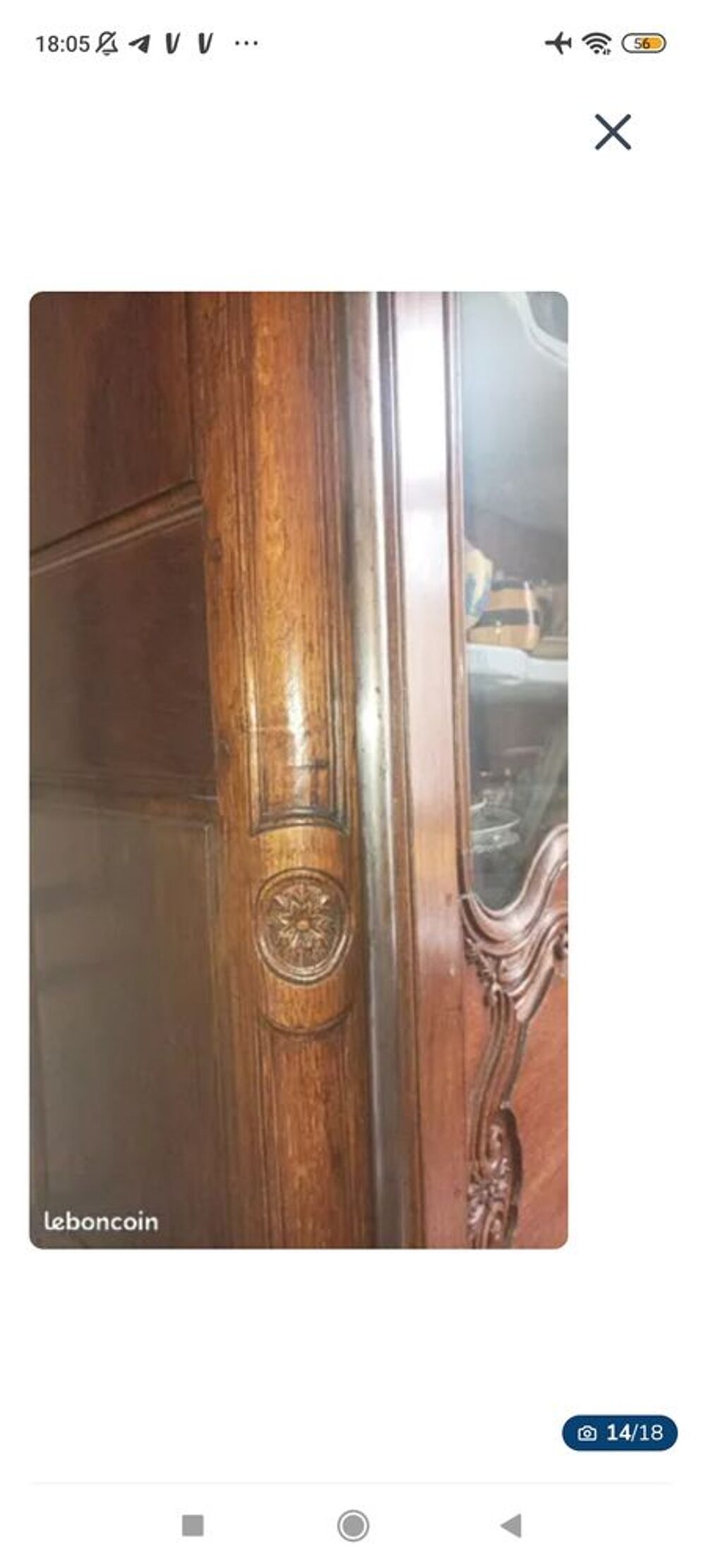 Magnifique meuble tr&egrave;s ancien ( vitrine, bahut, armoire ) Meubles