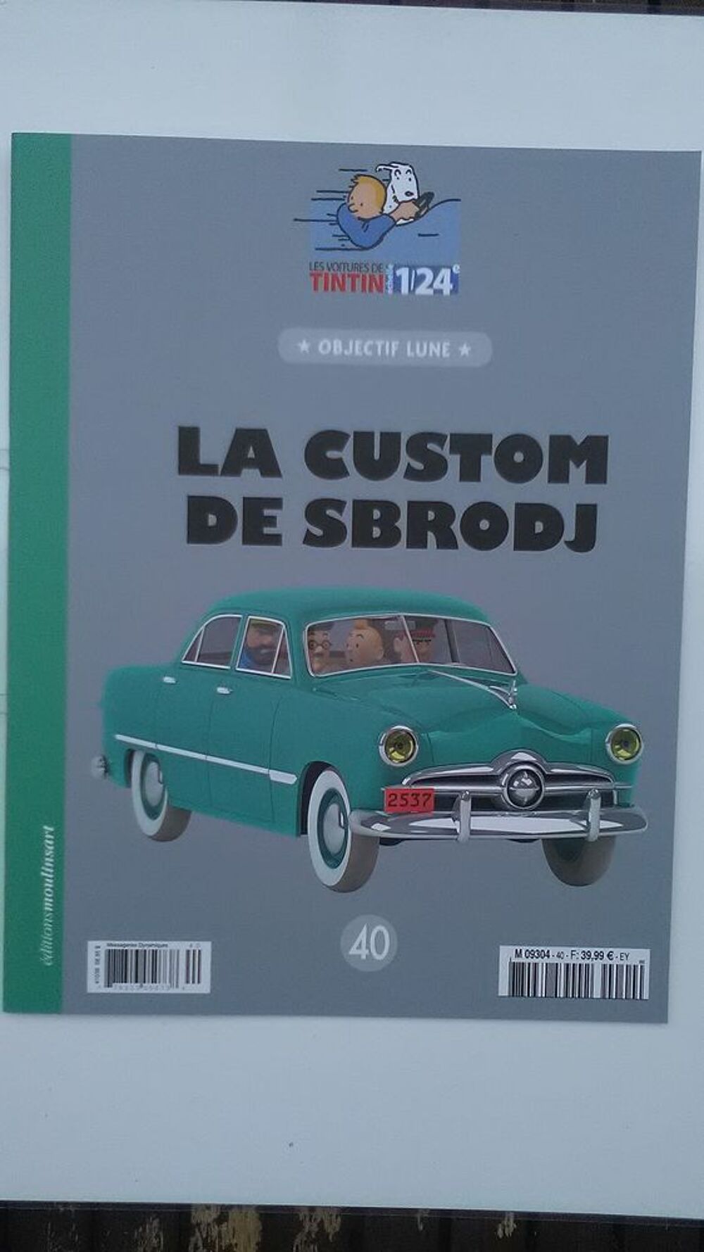 VOITURE DE TINTIN LA N&deg;40 "" LA CUSTOM DE SBRODJ "" 