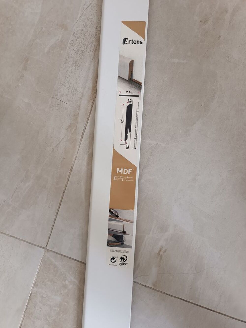 Pinthe Artens 2.4m *7.8cm*1.2cm Bricolage