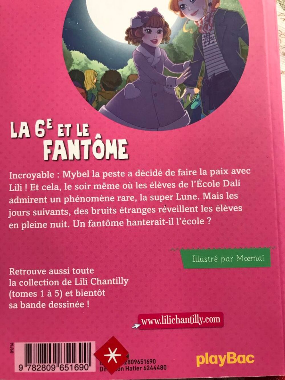 LA 6&deg; et le FANTOME N&deg;6 dde CLAIRE UBAC Livres et BD