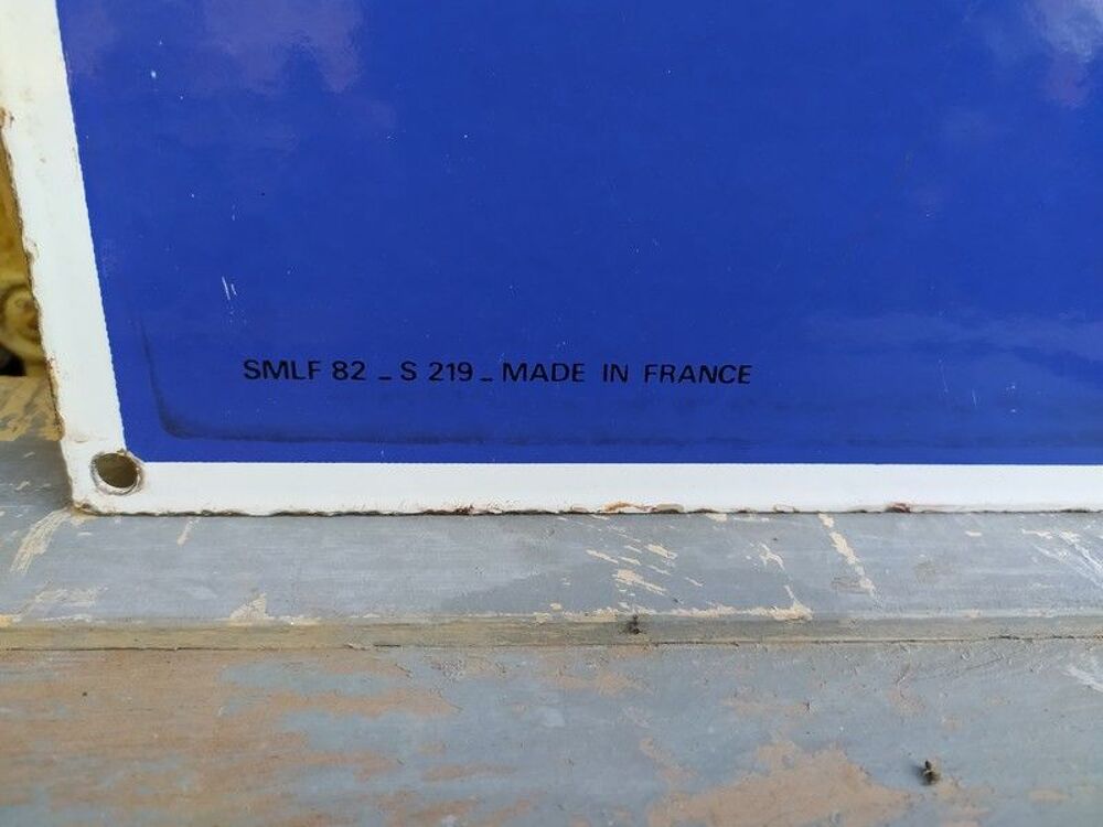 Plaque &Eacute;maill&eacute;e Double Face Enseigne Michelin 

