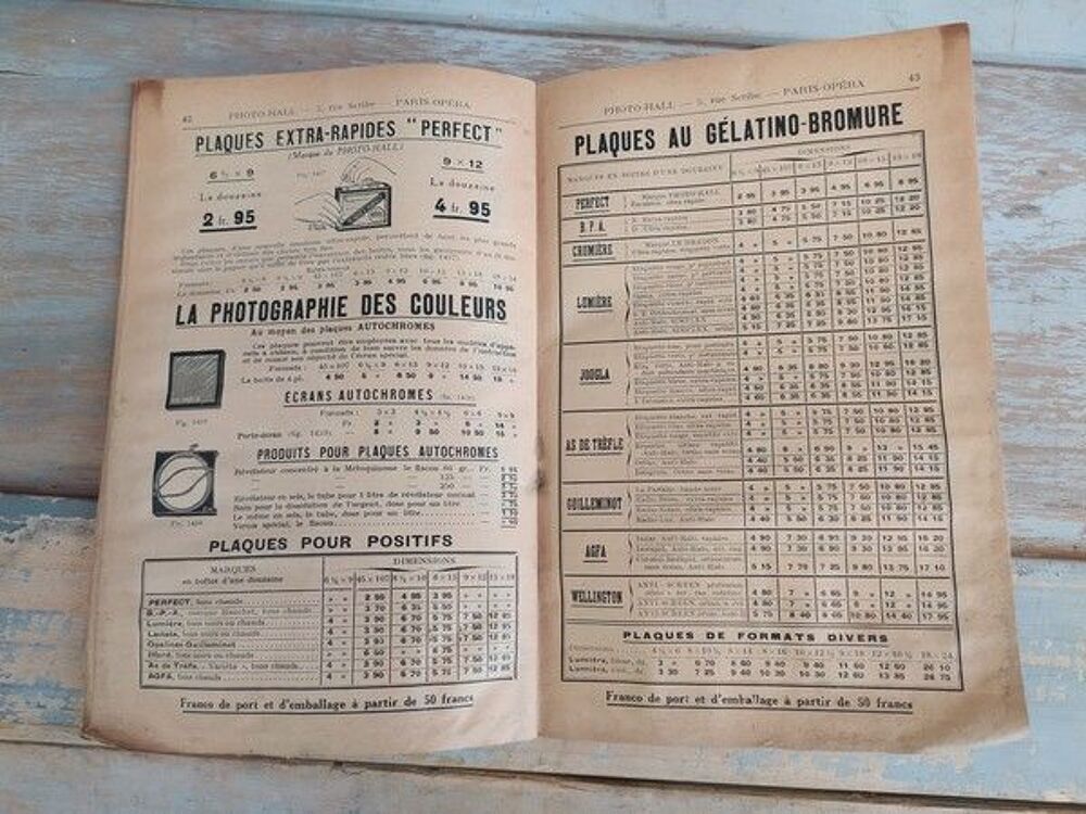 Catalogue Photo Hall 1923 Photographie Appareil St&eacute;r&eacute;oscope 