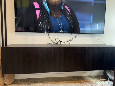 banc Tv BESTA brun noir Ikea 100 Dammarie-les-Lys (77)