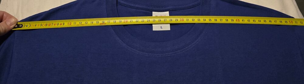 T-shirt bleu avec motif taille L Vêtements
