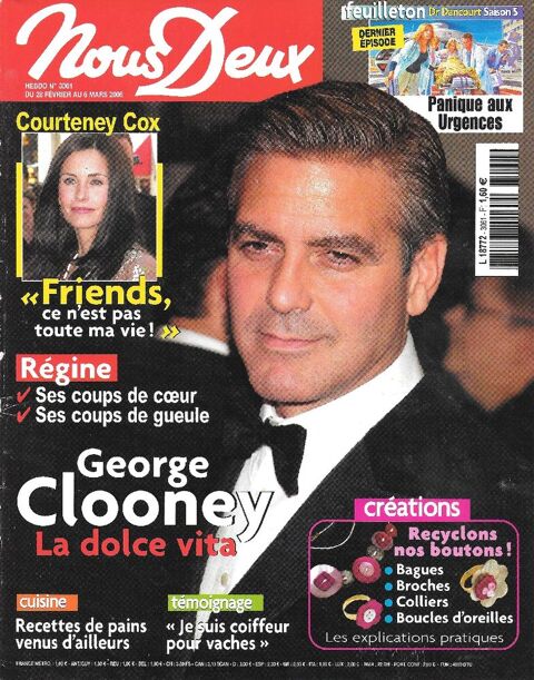 NOUS DEUX Magazine n3061 2006  George CLOONEY  REGINE 2 Castelnau-sur-Gupie (47)