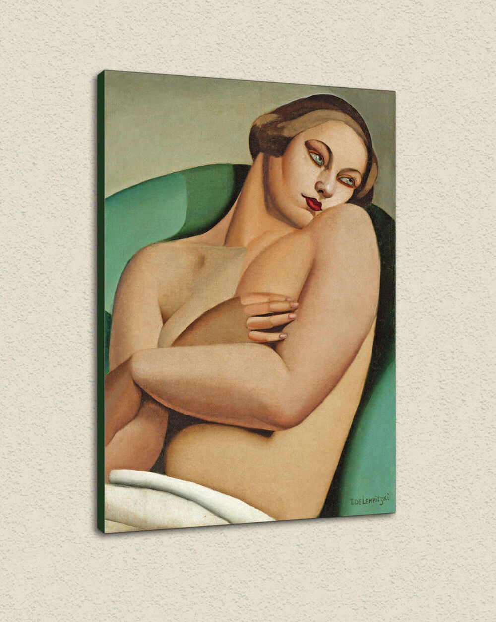 Tableau toile peinture Tamara de Lempicka NU ADOSS&Eacute; Toile mo Décoration
