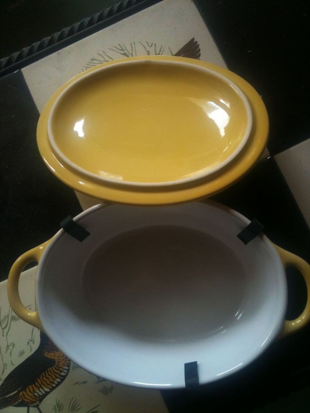 Mini-Cocotte Individuelle Ovale jaune Cuisine