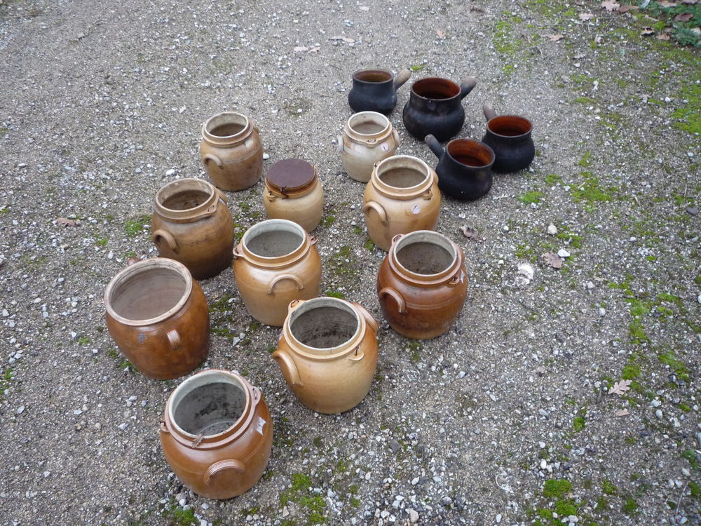 Pot en gr&egrave;s/graissier/pot au feu Bricolage