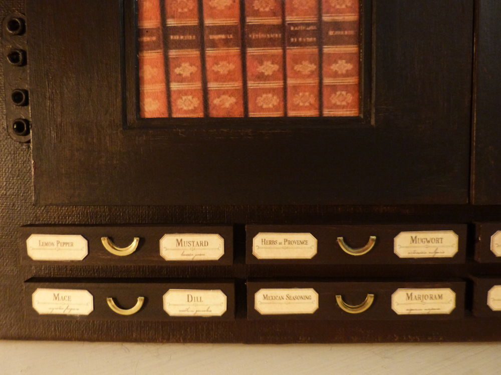 Grand Tableau "Biblioth&egrave;que" Steampunk Décoration