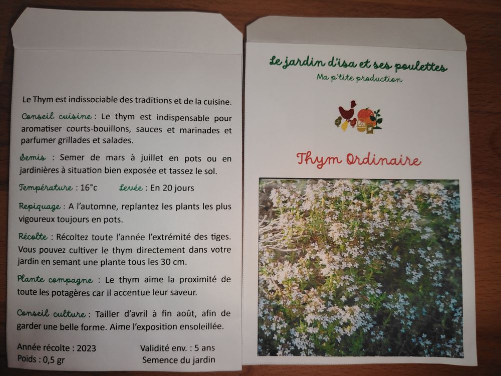 Graines du jardin Jardin