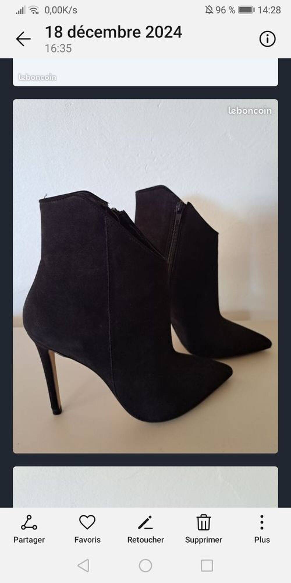 Bottines noir daim ALDO P. 36 &agrave; petit 37 Chaussures