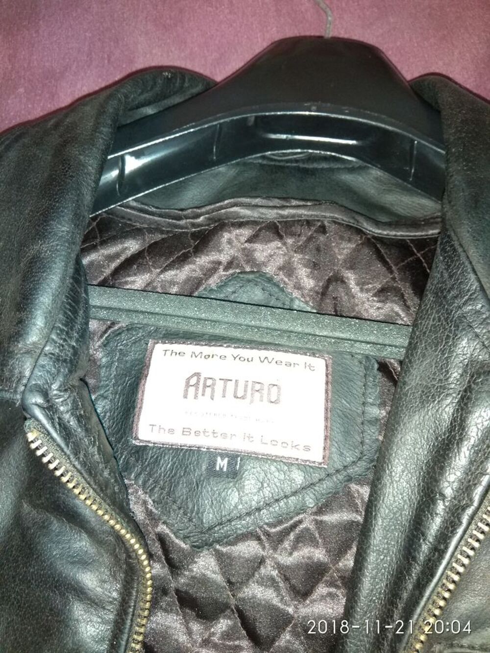 Blouson cuir homme Vêtements