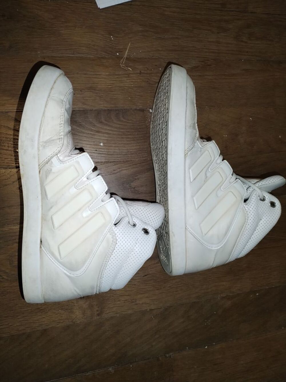 Baskets ADIDAS montante blanche (Taille 41.5) Chaussures