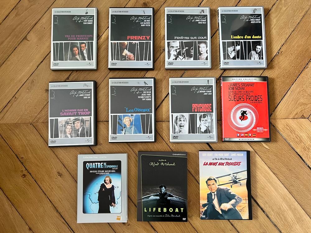 LOT DE 11 DVD ALFRED HITCHCOCK Photos/Video/TV