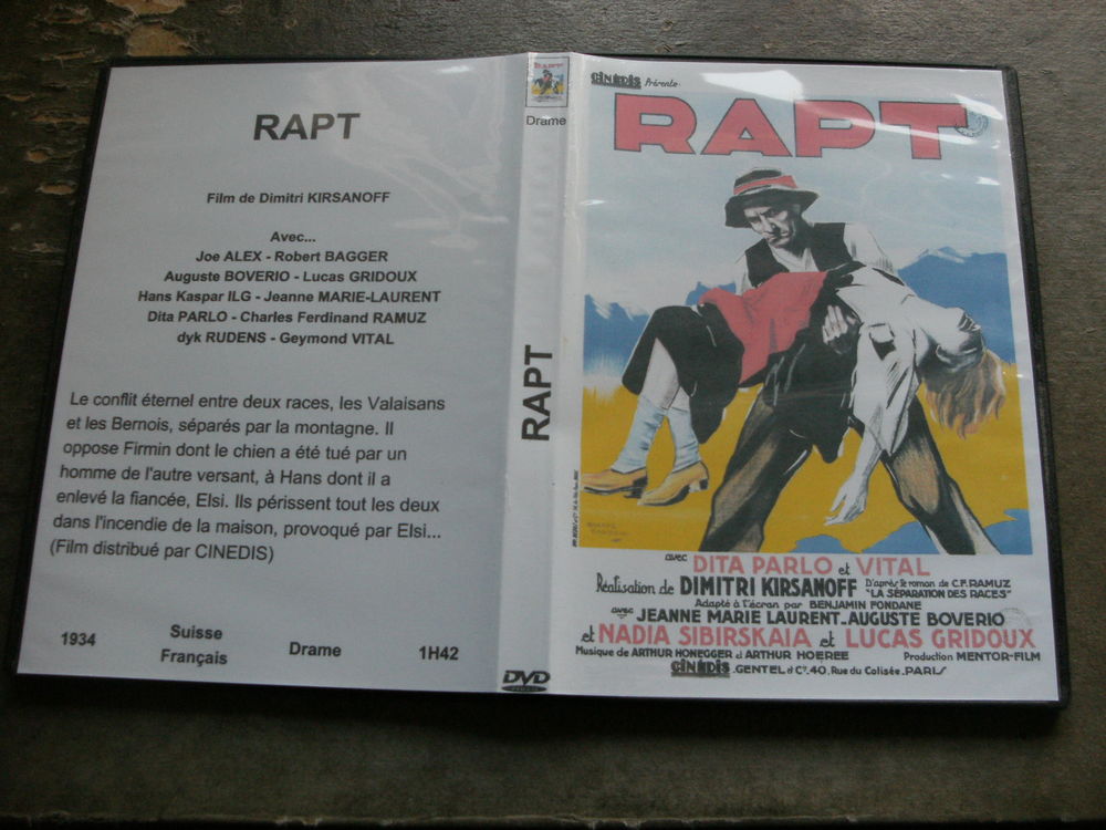 Rare film : " Rapt " 1934 DVD et blu-ray
