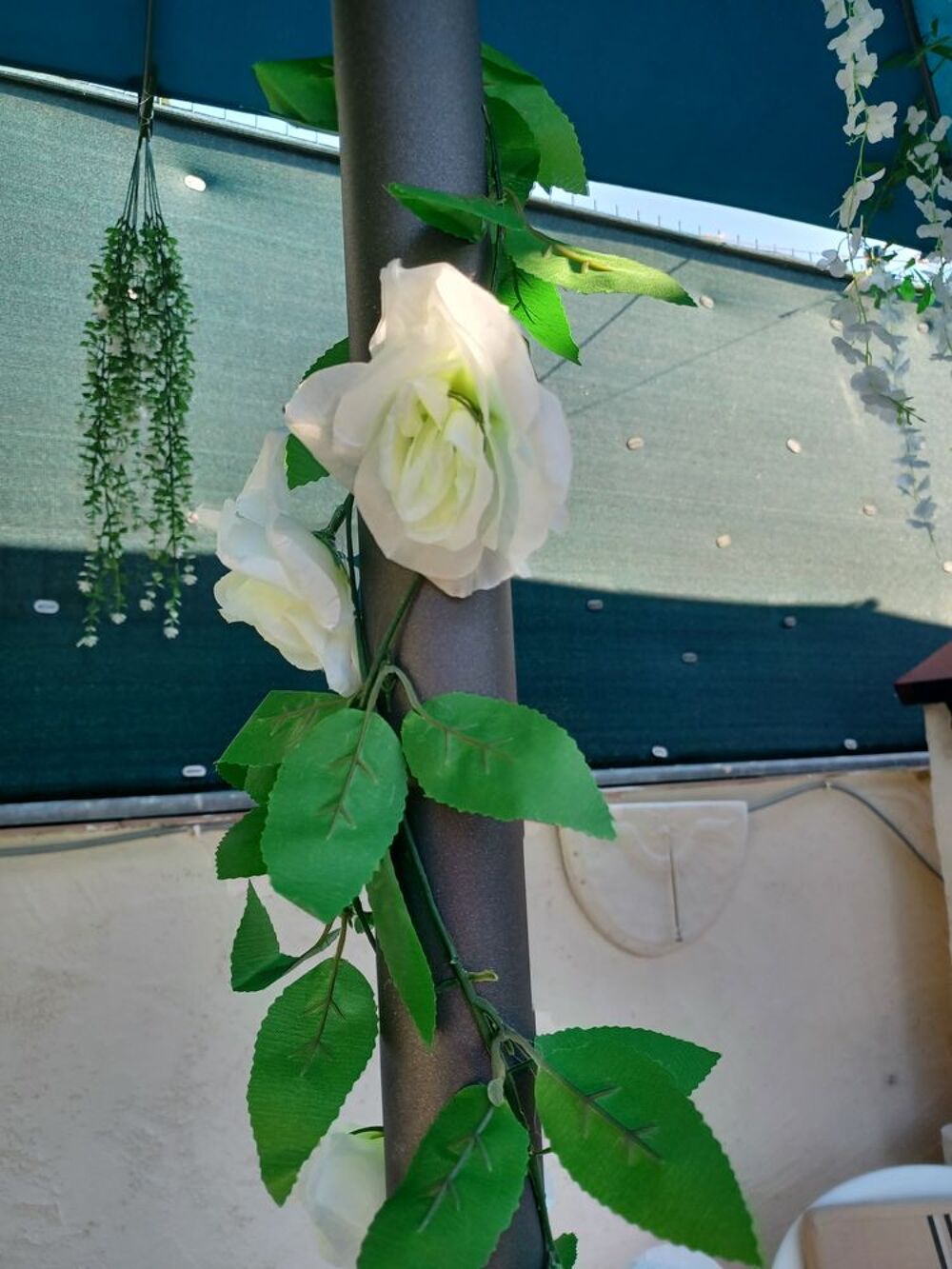 Lot de 58 pi&egrave;ces de guirlandes florales artificielles Décoration