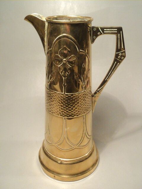 Grand Pichet Vase en Laiton Art Dco 1930. 40 Loches (37)