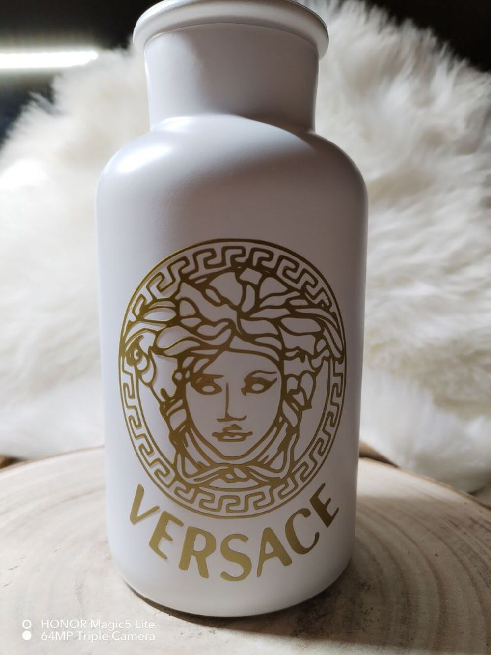 Vase personnalis&eacute; avec roseaux Décoration