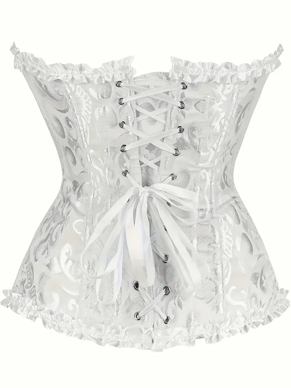 Bustier corset blanc Vêtements