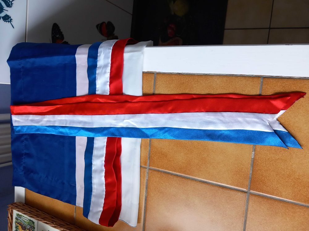 bandeaux tricolore soie 