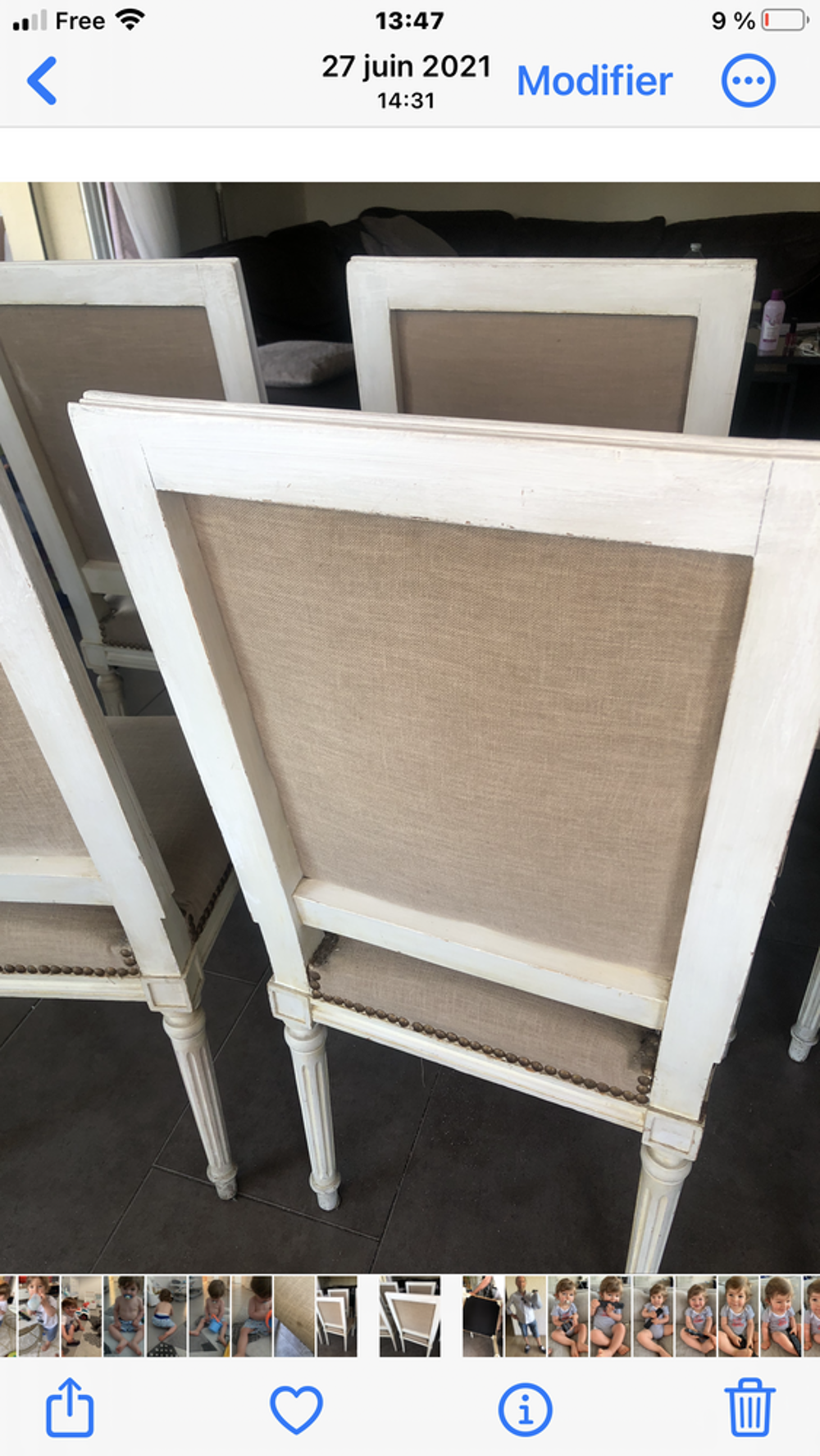 6 chaises style, Louis XVI Meubles