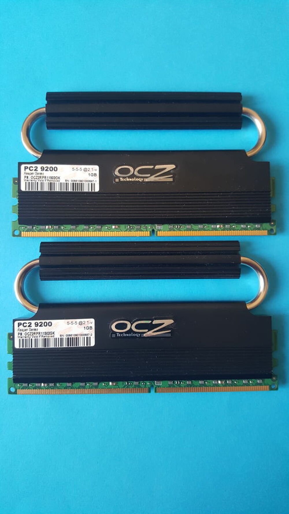 M&eacute;moire OCZ REAPER 2 x 1GO PC2-9200 1150MHz OCZ2RPR11502GK Matériel informatique