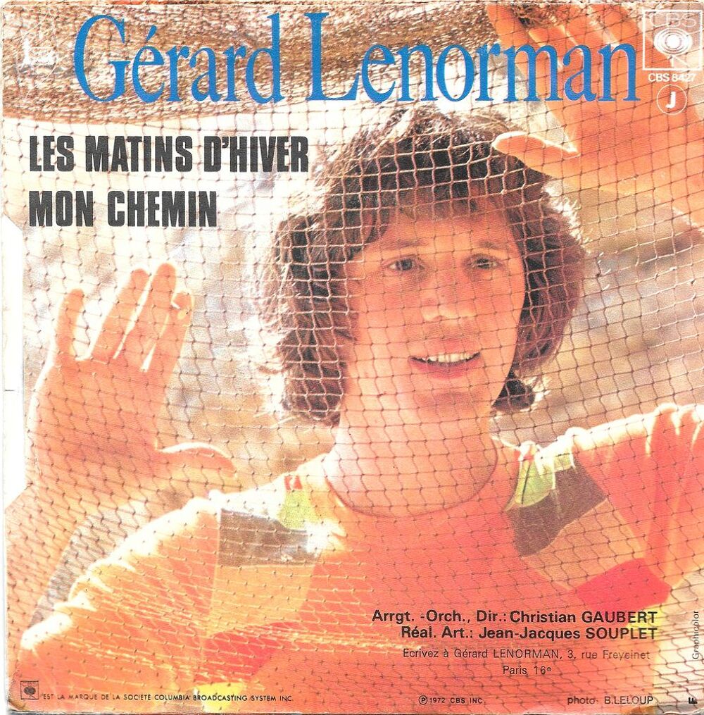 G&eacute;rard Lenorman : Les Matins D'Hiver [Vinyle 45 Tours 7"] CD et vinyles