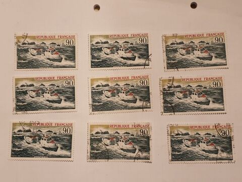 Timbre france Sauvetage en mer 1974 lot 0.90 euro ou 0.10 eu 0 Marseille 9 (13)